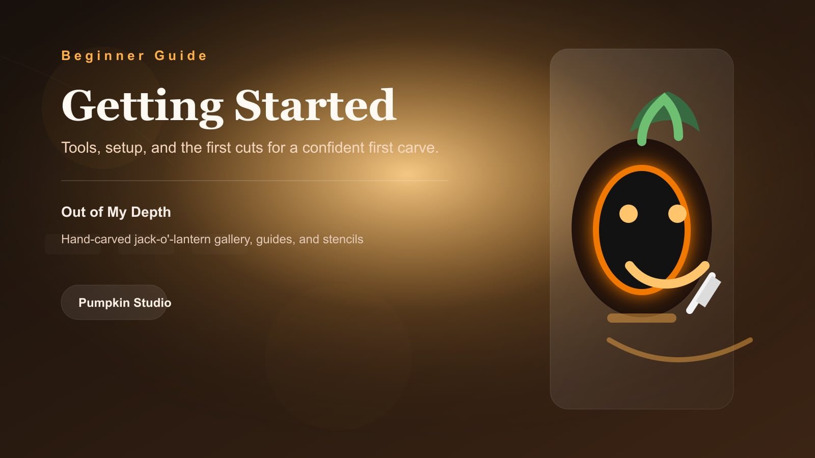 Illustrated cover art for the article Getting Started with Pumpkin Carving